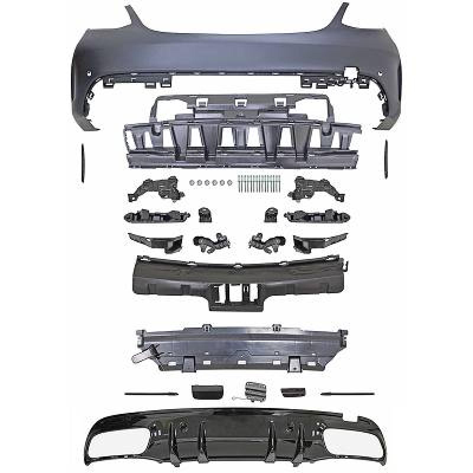 Pára-choques Traseiro para Mercedes Classe C W205 1.14-7.18
