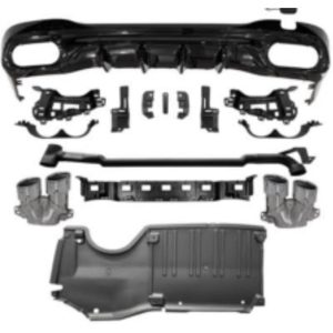 Guarnição, pára-choques Traseiro para Mercedes Classe C W206 Berlina/Coupé/Tour. 21->>