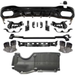 Guarnição, pára-choques Traseiro para Mercedes Classe C W206 Berlina/Coupé/Tour. 21->>