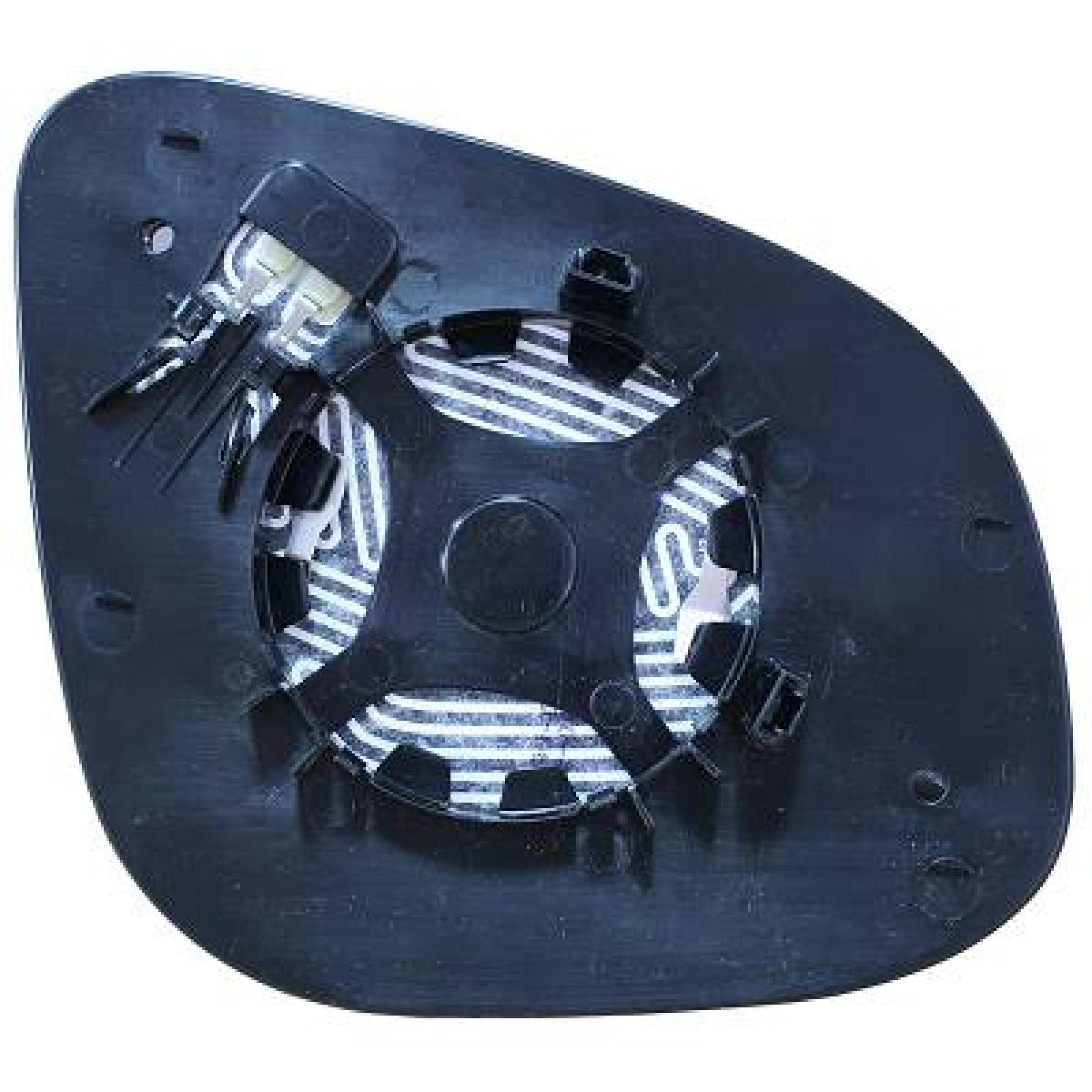 Vidro de espelho, espelho retrovisor exterior Esquerdo para Renault Kangoo + Rapid 13->>