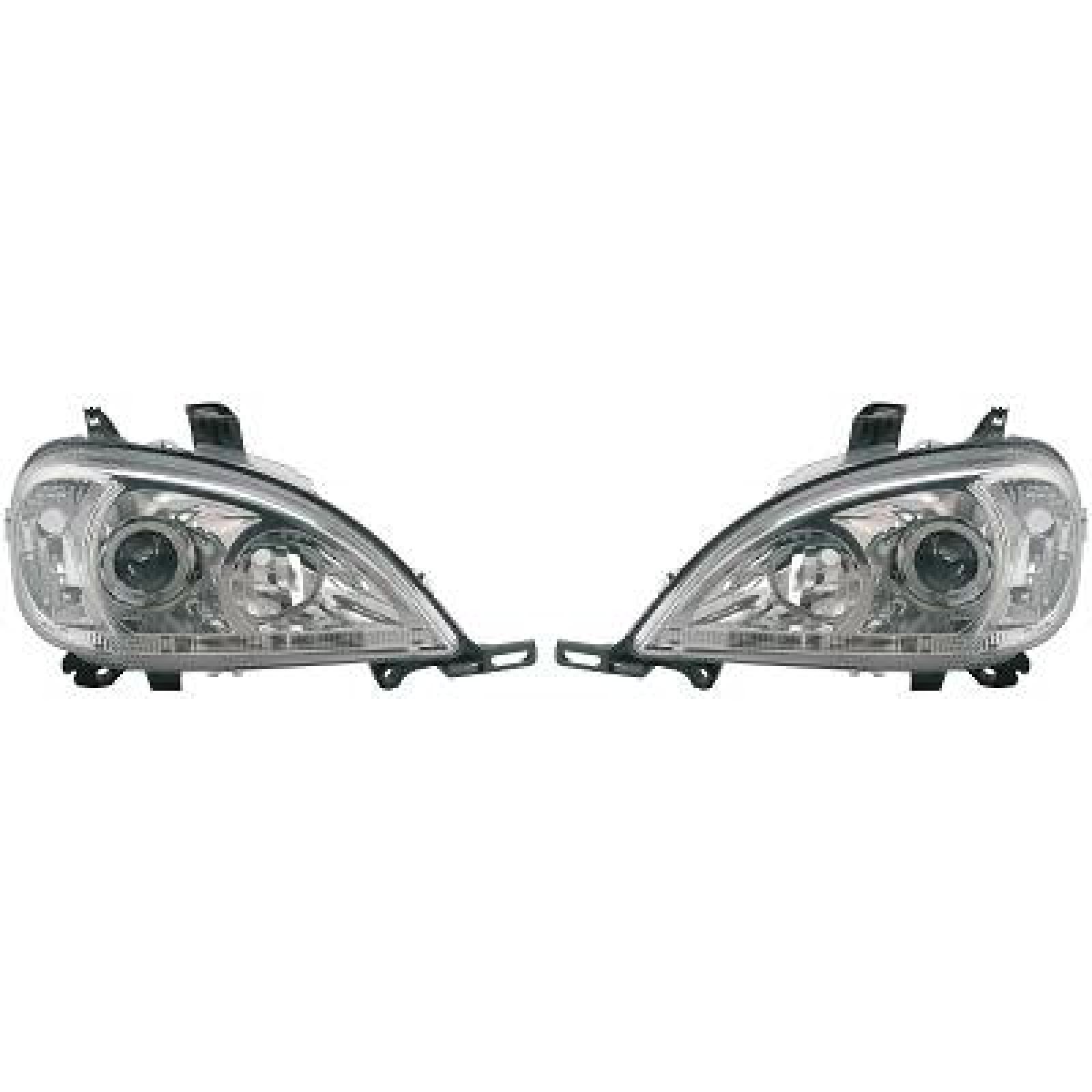Jogo de faróis principais para Mercedes Classe M W163 98-05