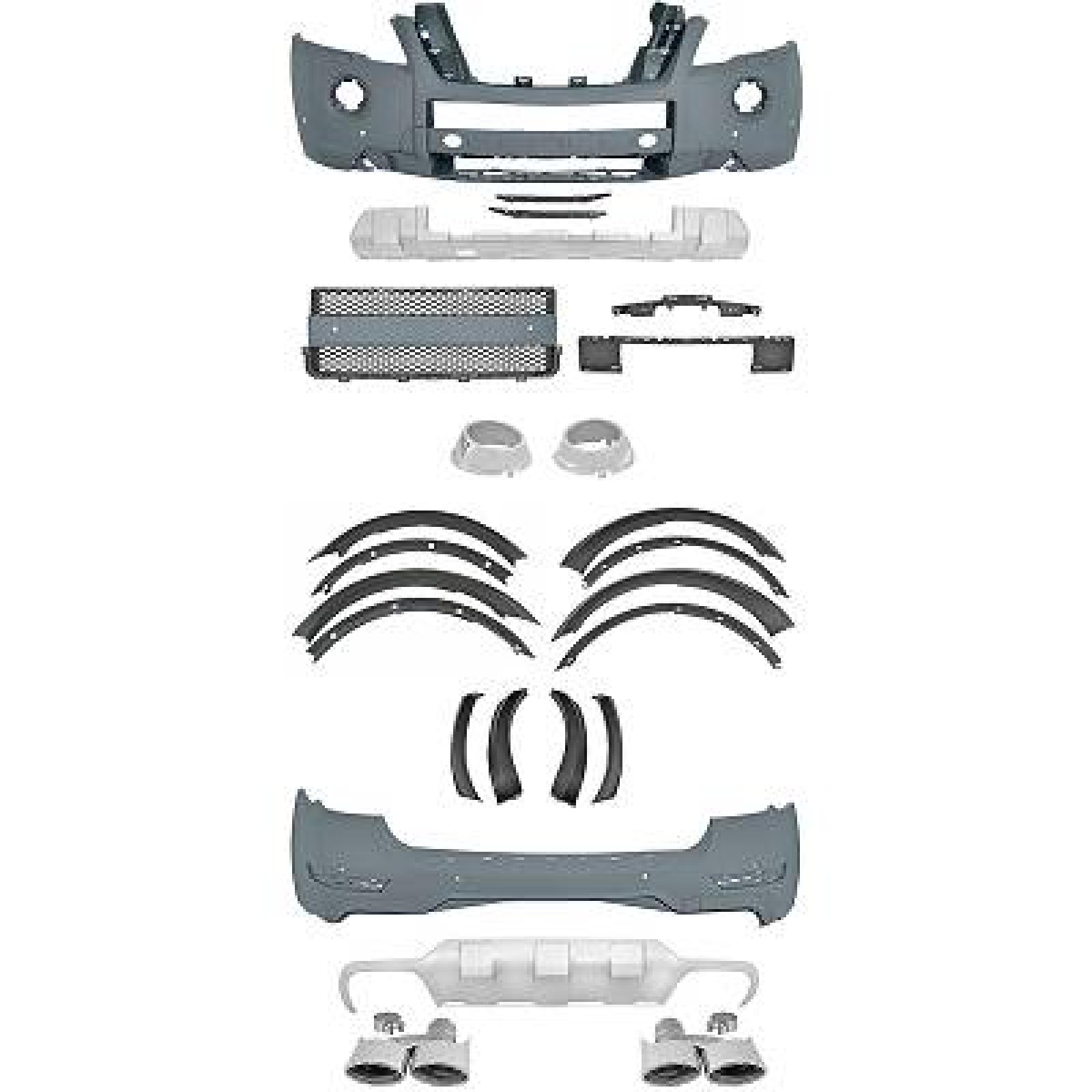 Pára-choques Traseiro para Mercedes Classe M (W164) 08-11