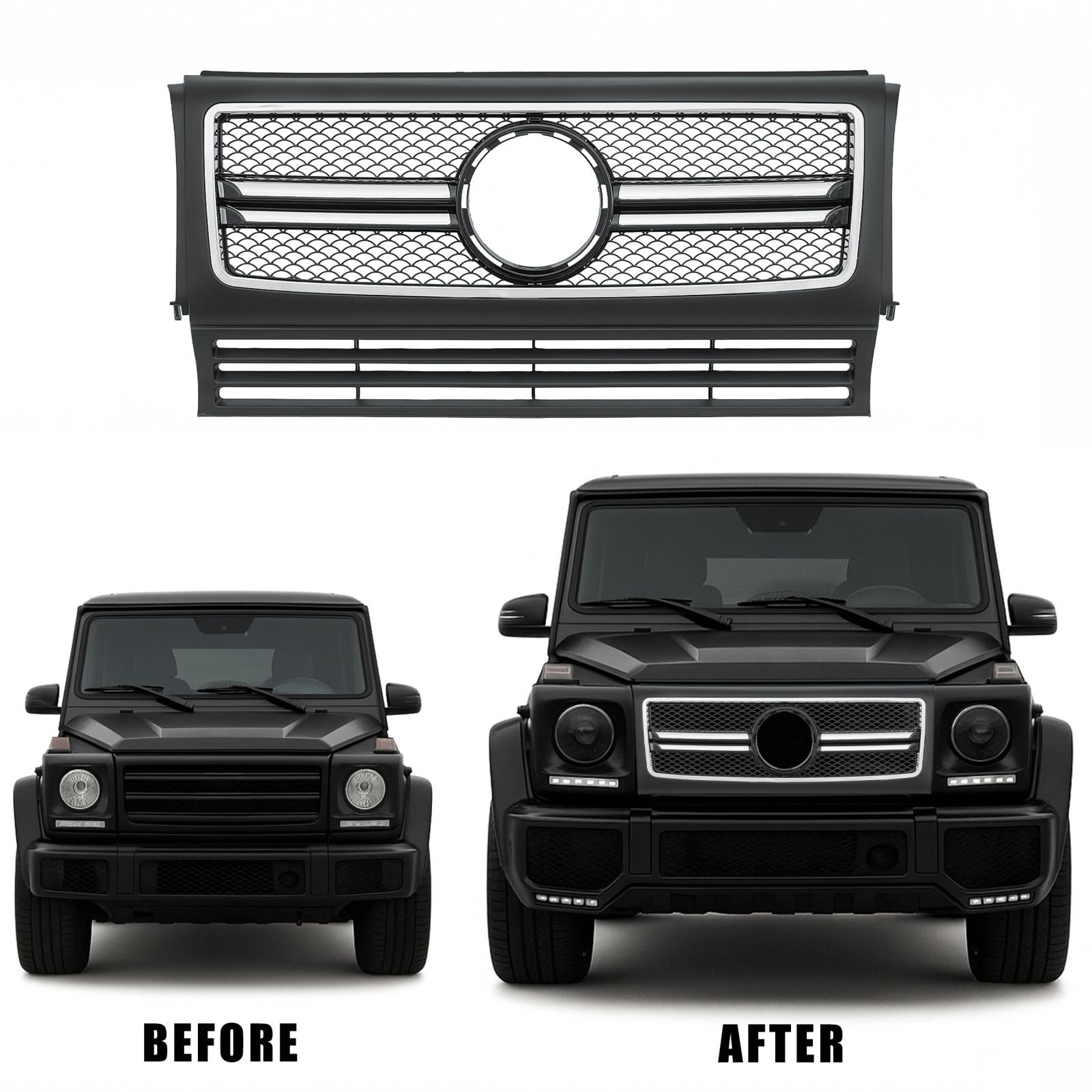 Elemento da grelha do radiador para Mercedes Classe G W463 89->>