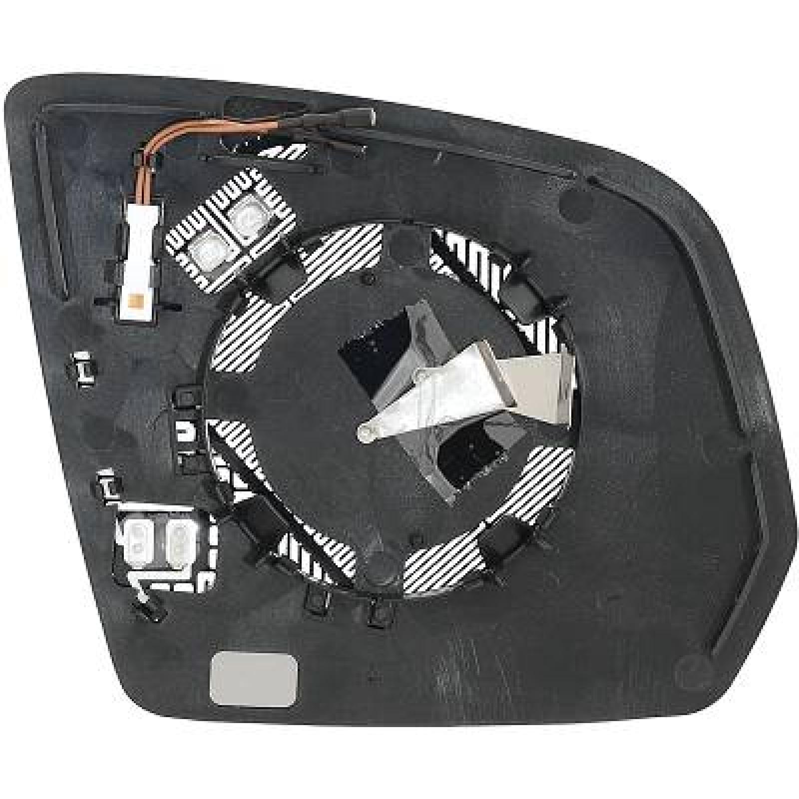 Vidro de espelho, espelho retrovisor exterior Esquerdo para Mercedes Classe GL X166 12->>