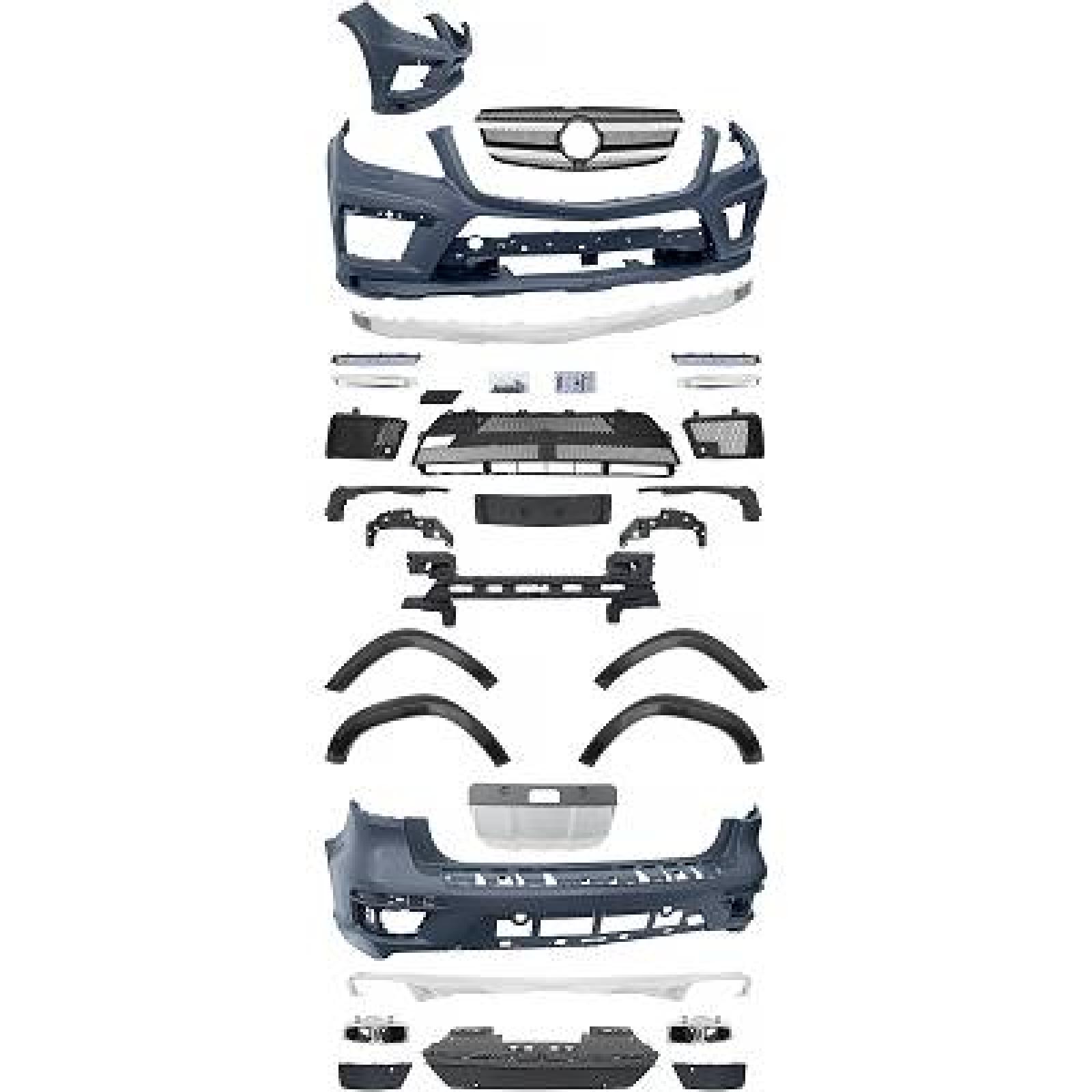 Pára-choques Dianteiro para Mercedes Classe GL (X166) 12-19