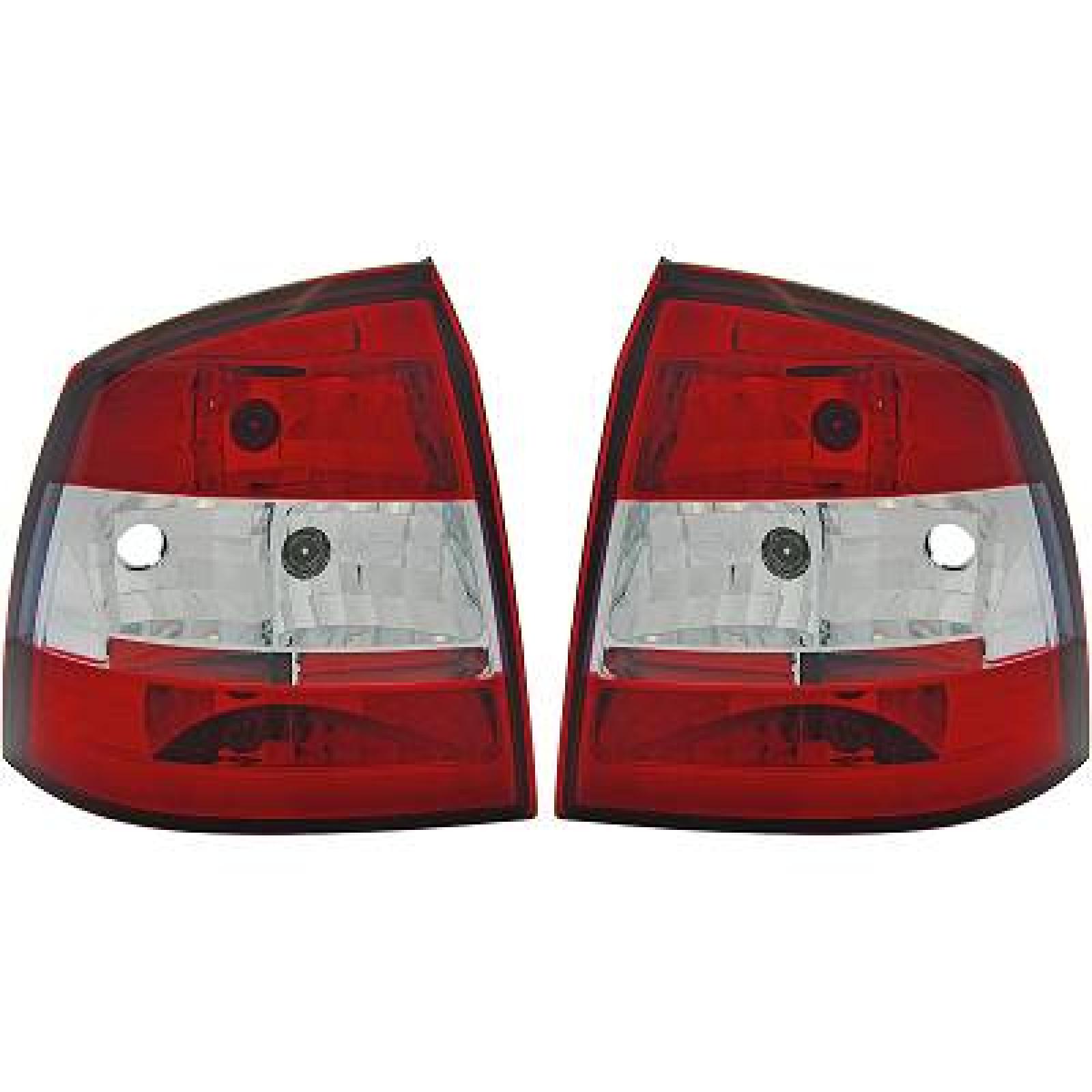 Jogo de farolins traseiros para Opel Astra G 97-04