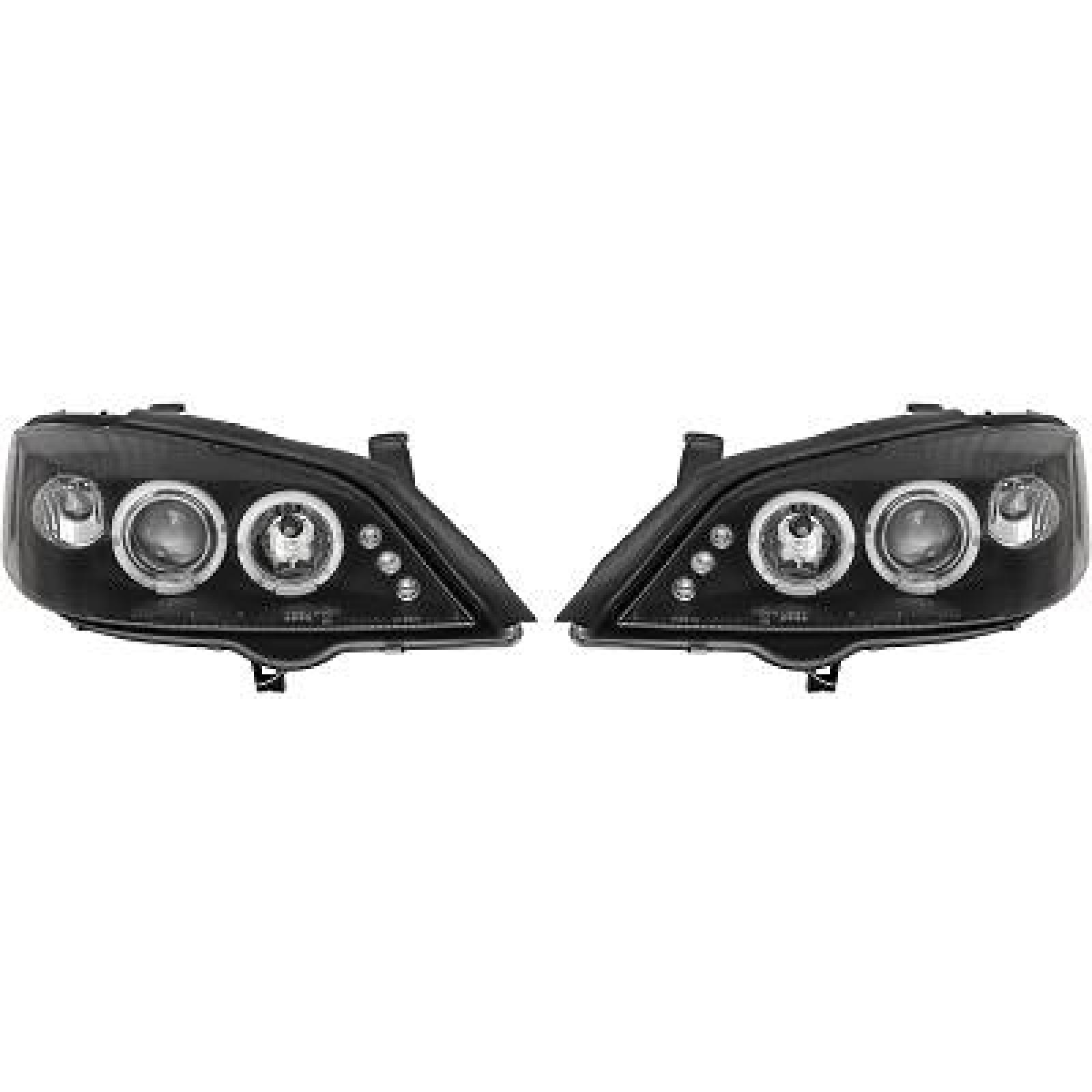 Jogo de faróis principais para Opel Astra G 97-04