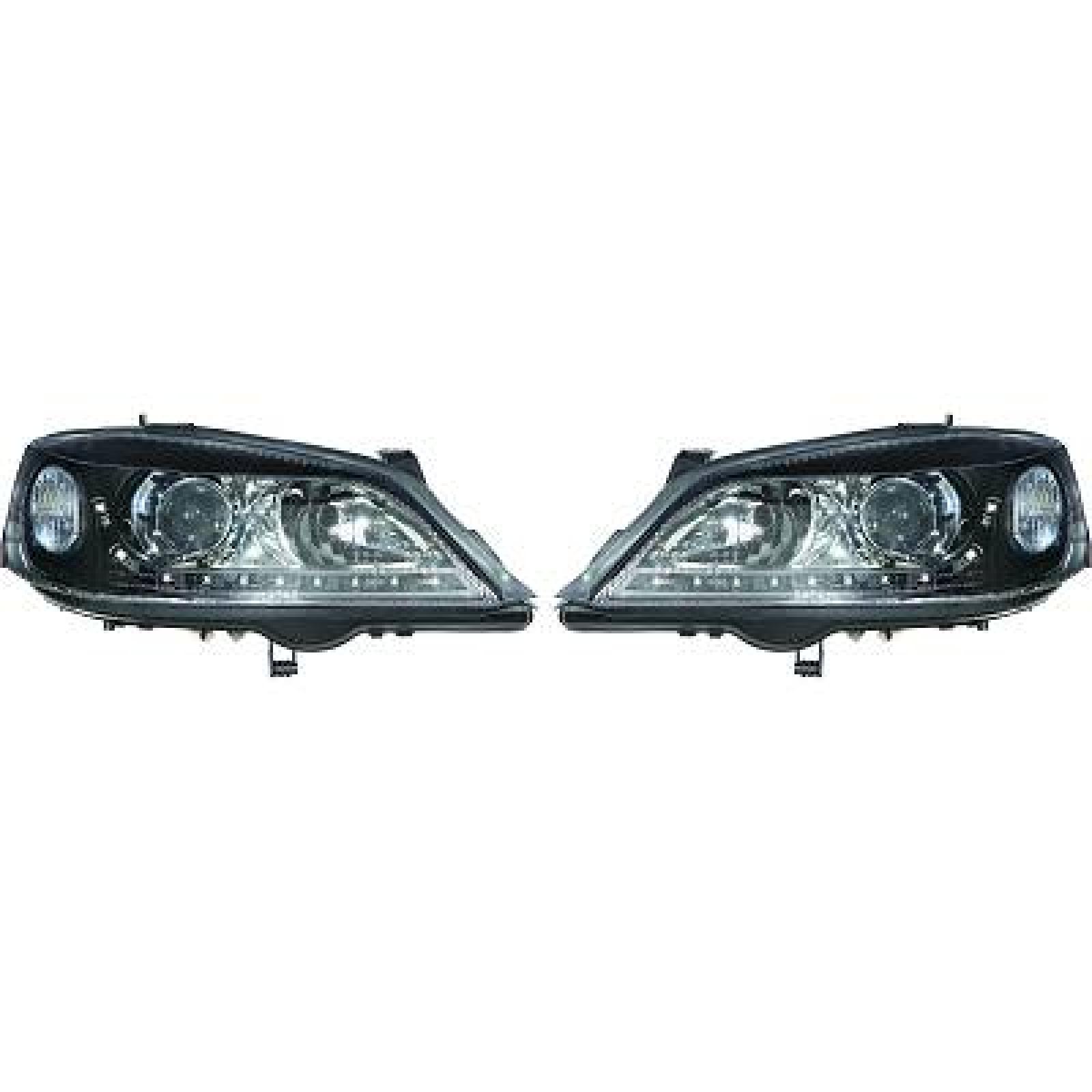 Jogo de faróis principais para Opel Astra G 97-04