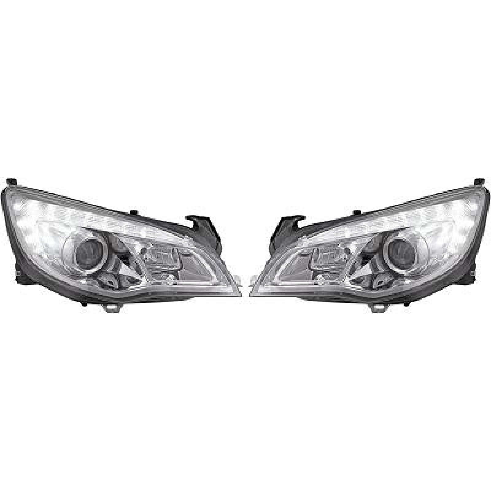 Jogo de faróis principais para Opel Astra J 09-12