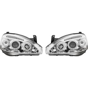 Jogo de faróis principais para Opel Corsa C 00-06