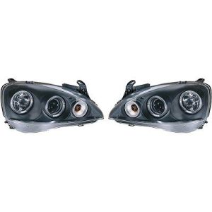 Jogo de faróis principais para Opel Corsa C 00-06