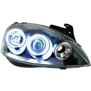 Jogo de faróis principais para Opel Corsa C 00-06