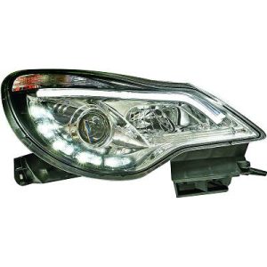 Jogo de faróis principais para Opel Corsa D 3/5 portas 11-14