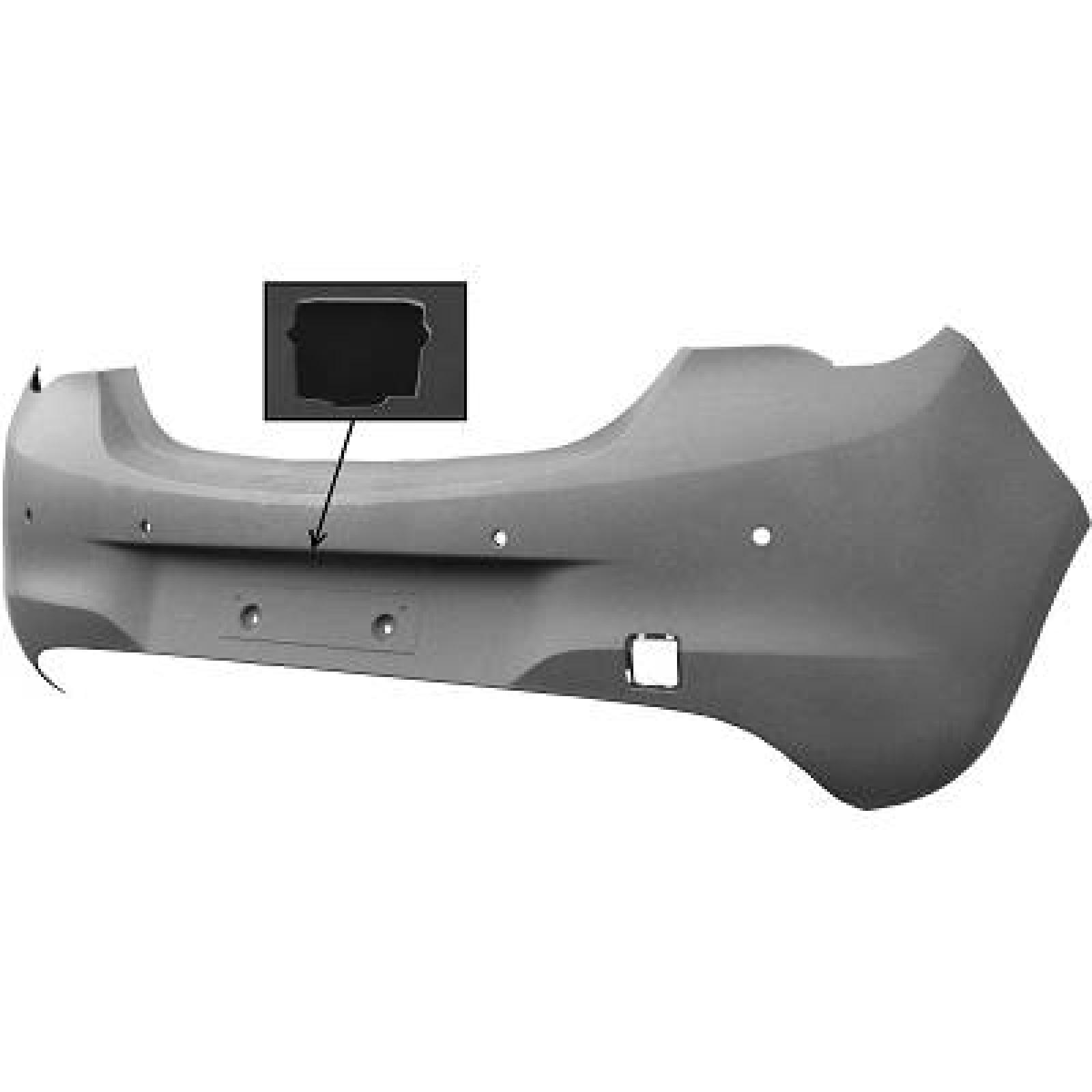 Pára-choques Traseiro para Opel Corsa E 3/5 portas 15-19