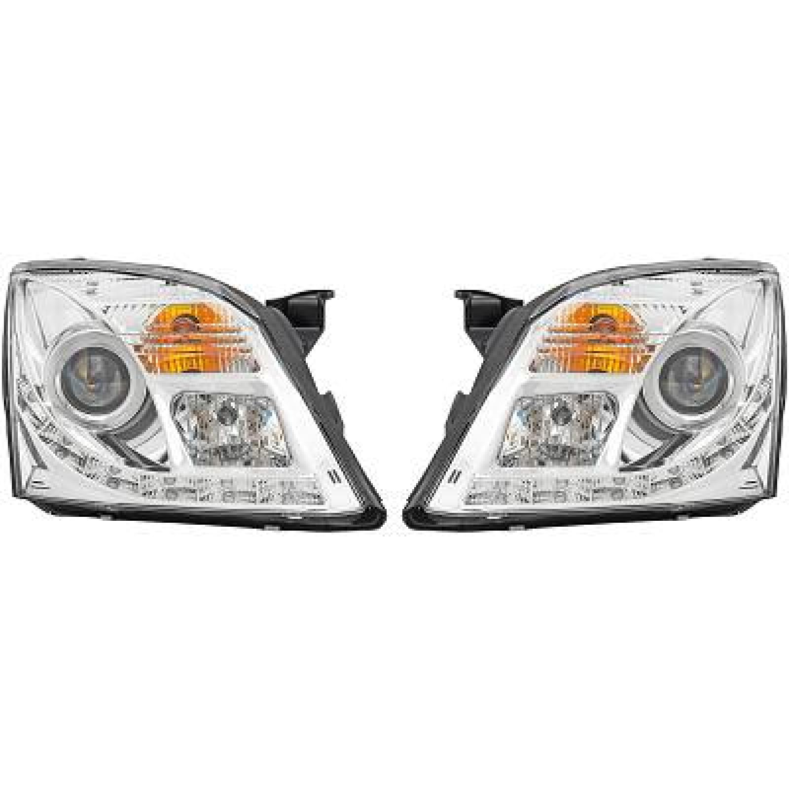 Jogo de faróis principais para Opel Vectra C Berlina/Carrinha 02-05