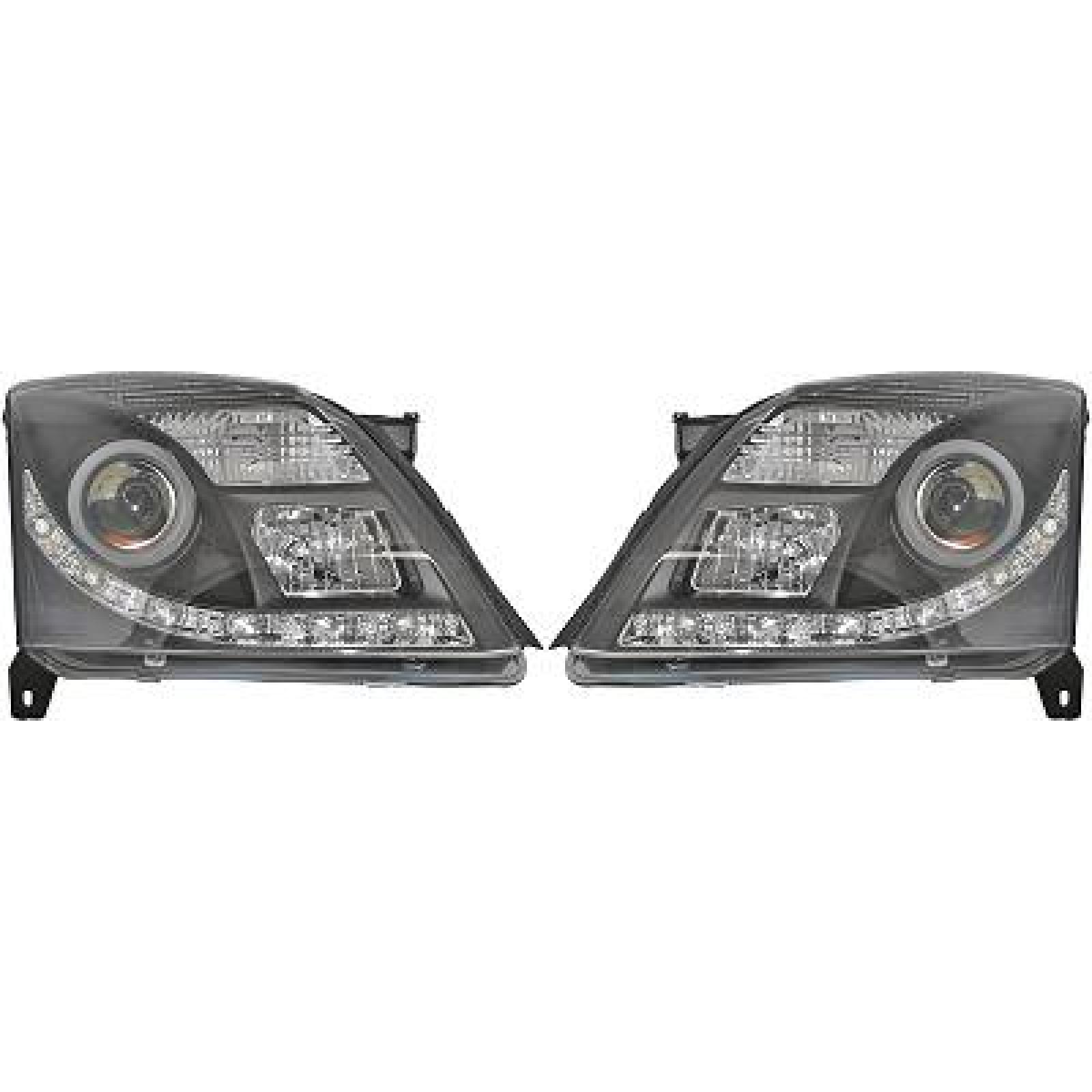 Jogo de faróis principais para Opel Vectra C Berlina/Carrinha 02-05
