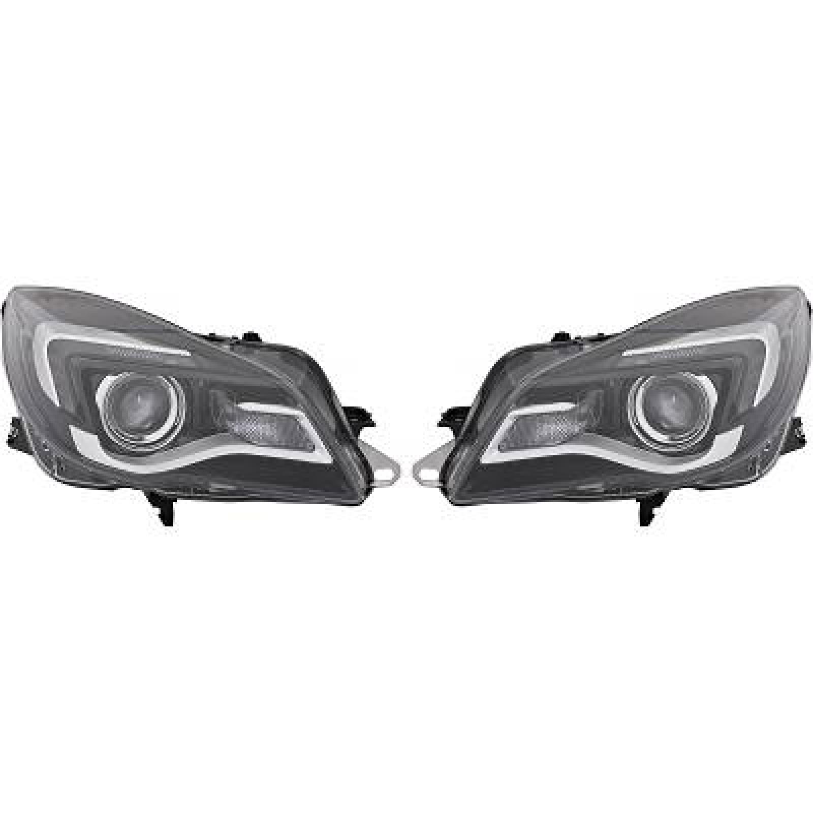 Jogo de faróis principais para Opel Insignia Berlina/Sportstourer 08-17