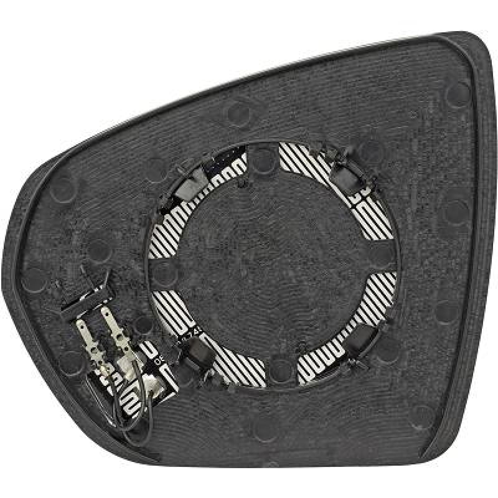 Vidro de espelho, espelho retrovisor exterior Direito para Peugeot 5008 17->>