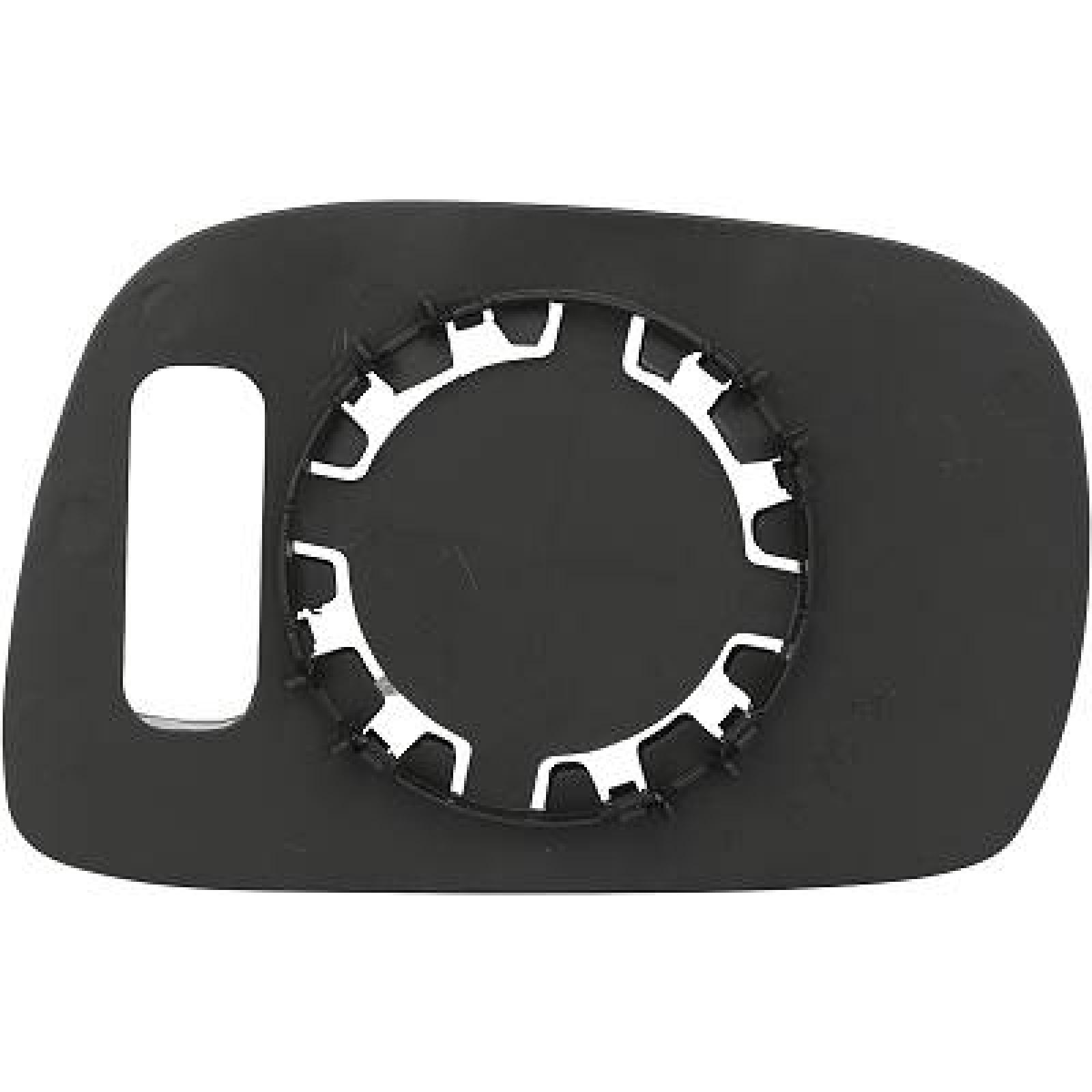Vidro de espelho, espelho retrovisor exterior Esquerdo para Opel Agila 03-07