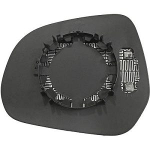 Vidro de espelho, espelho retrovisor exterior Direito para Opel Agila B 08->>