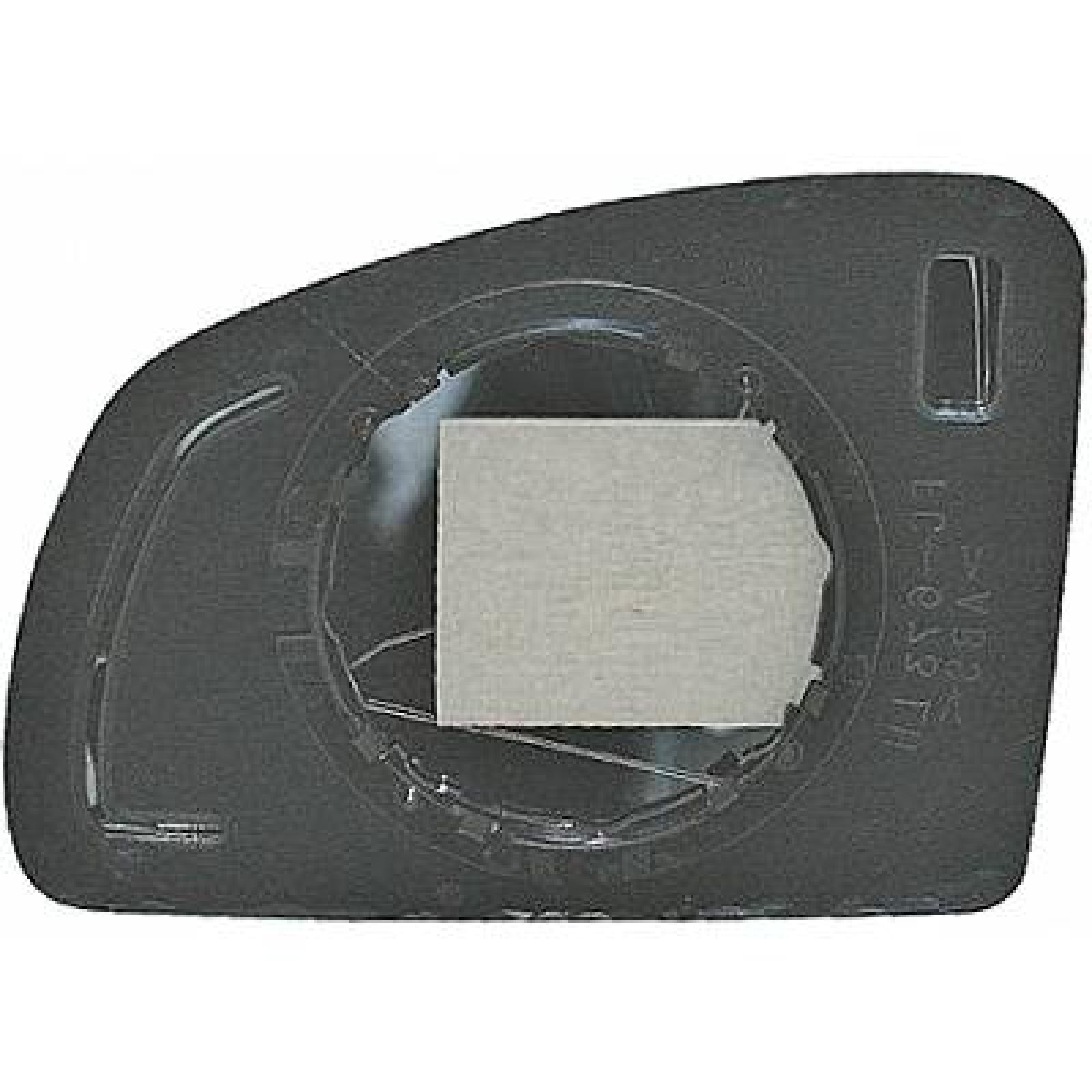 Vidro de espelho, espelho retrovisor exterior Direito para Opel Meriva 03-06