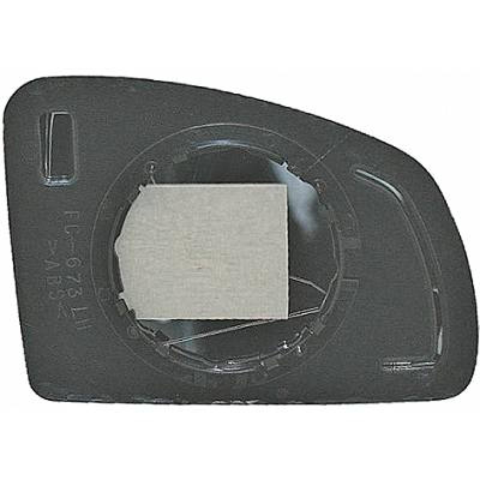 Vidro de espelho, espelho retrovisor exterior Esquerdo para Opel Meriva 06-10