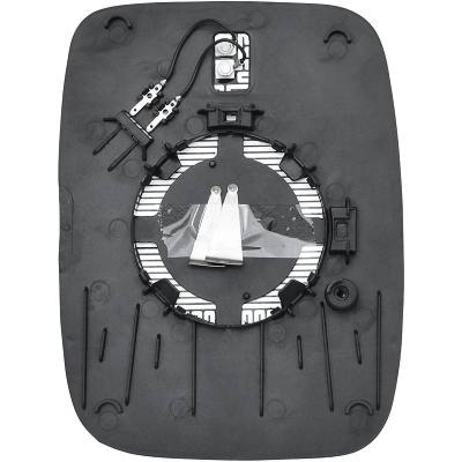 Vidro de espelho, espelho retrovisor exterior Esquerdo para Opel Vivaro 14-19