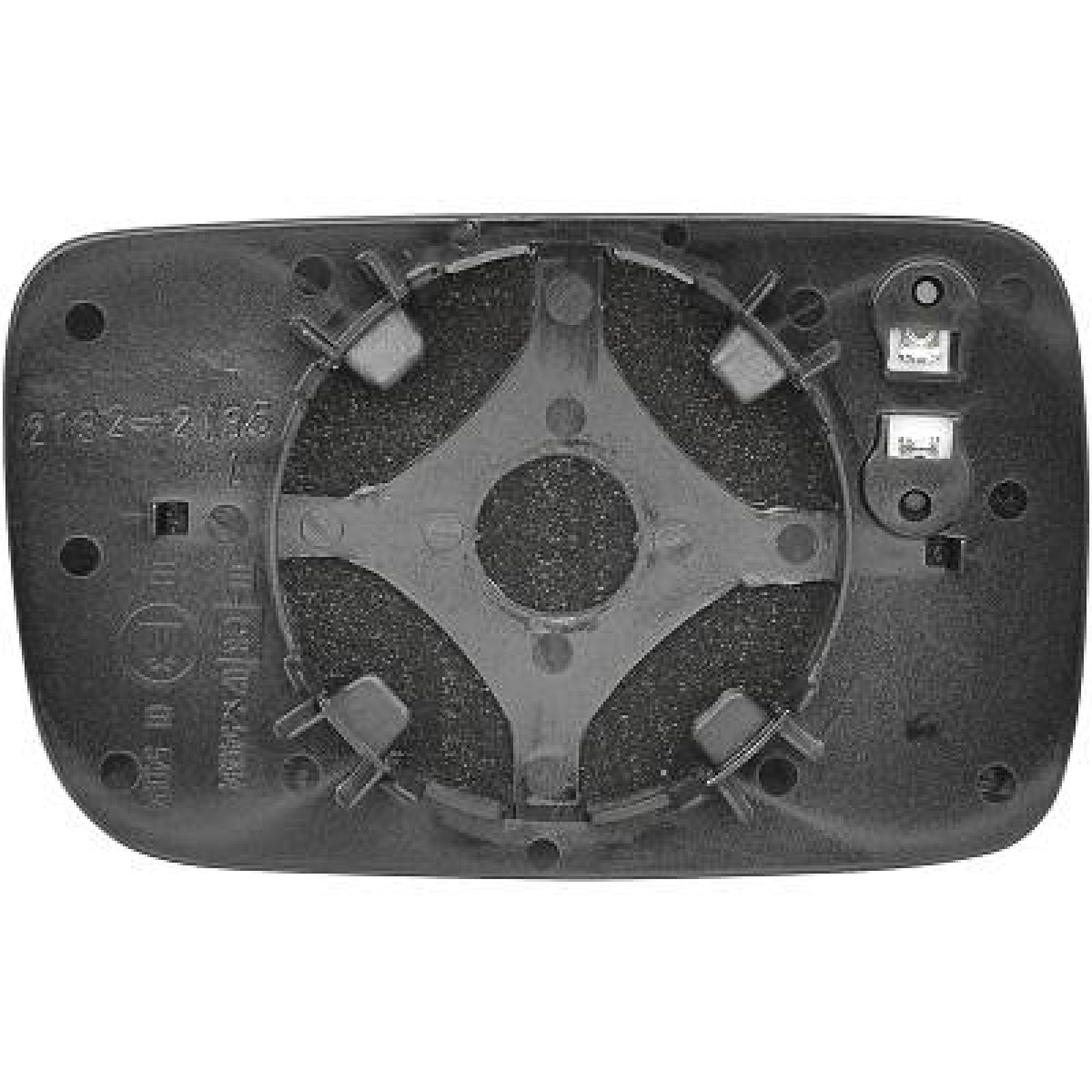 Vidro de espelho, espelho retrovisor exterior Direito para Volkswagen Polo Caddy/Var./Clas 95-04