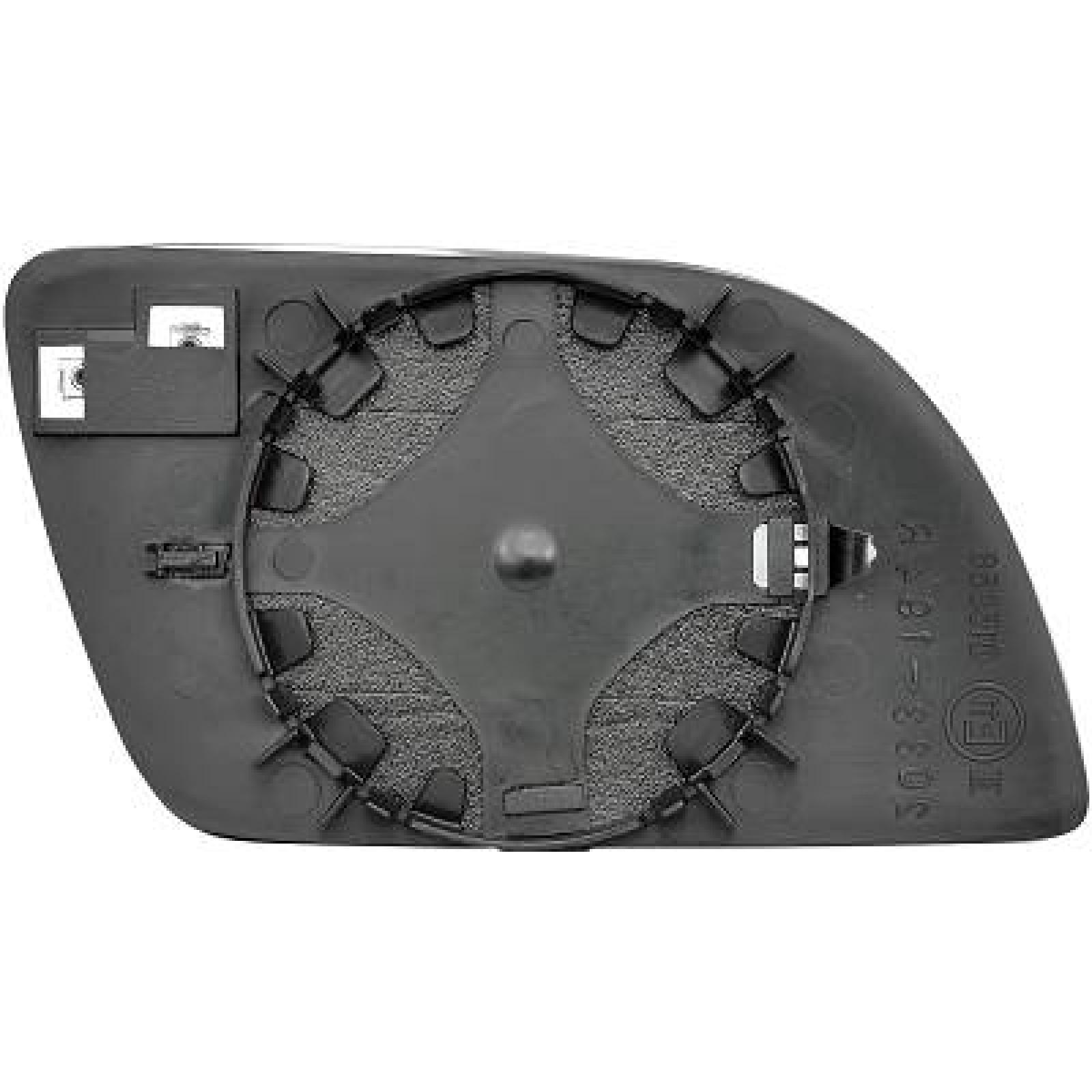 Vidro de espelho, espelho retrovisor exterior Esquerdo para Volkswagen Polo 01-05