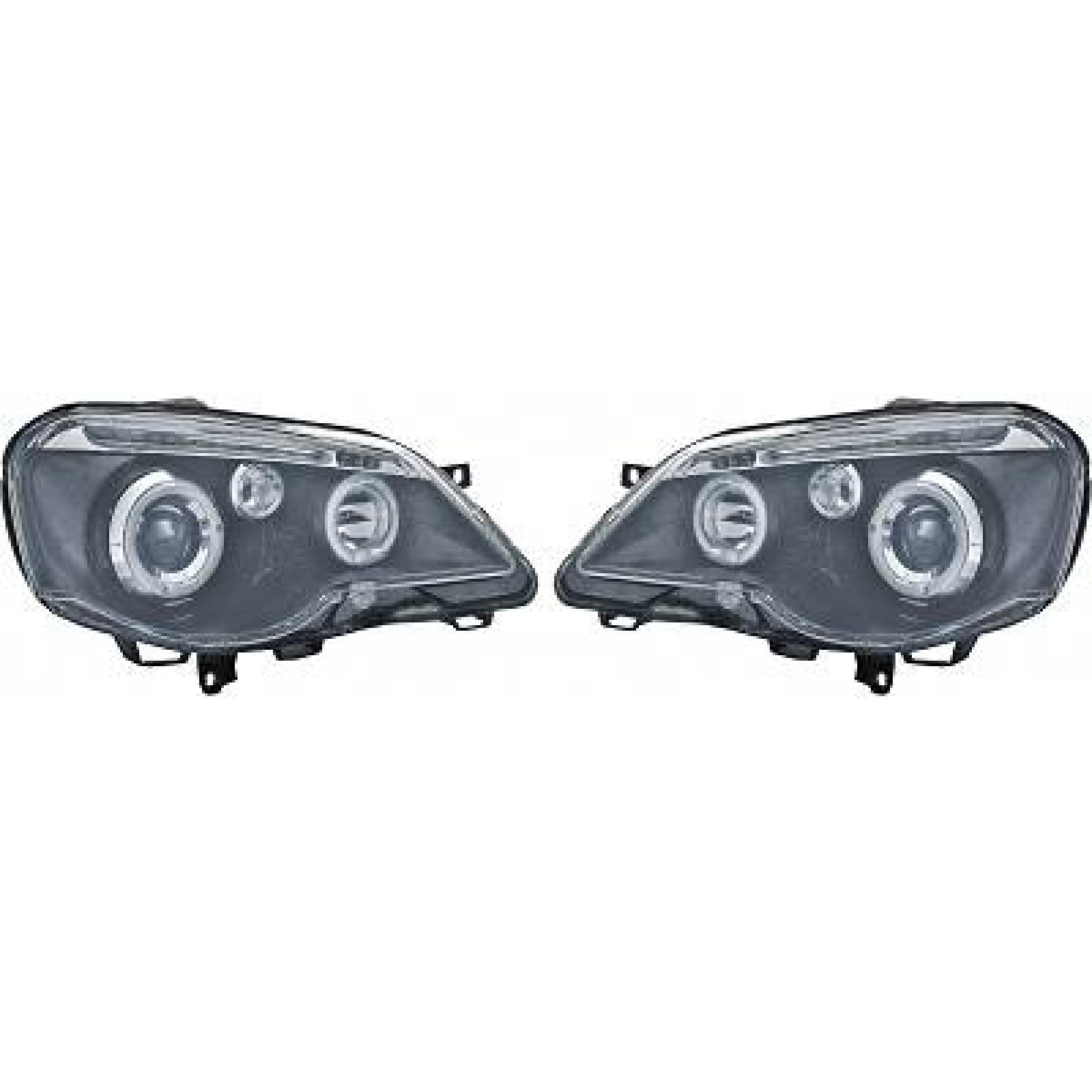 Jogo de faróis principais para Volkswagen Polo 05-09