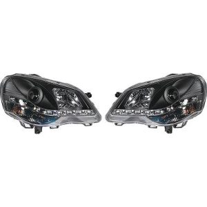 Jogo de faróis principais para Volkswagen Polo 05-09