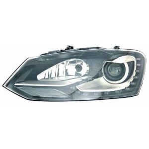 Farol principal Esquerdo para Volkswagen Polo 3/5 portas 09-14