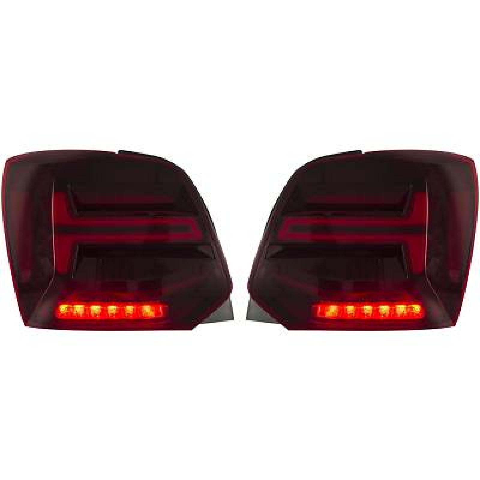 Jogo de farolins traseiros Traseiro para Volkswagen Polo 3/5 portas 09-14