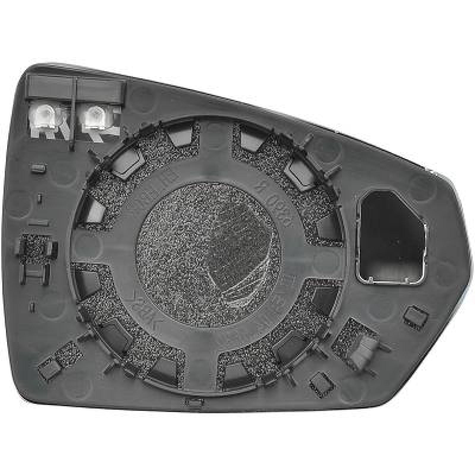 Vidro de espelho, espelho retrovisor exterior Esquerdo para Volkswagen Polo 3/5 portas 21->>