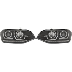 Jogo de faróis principais para Volkswagen Polo 3/5 portas 9.17-21