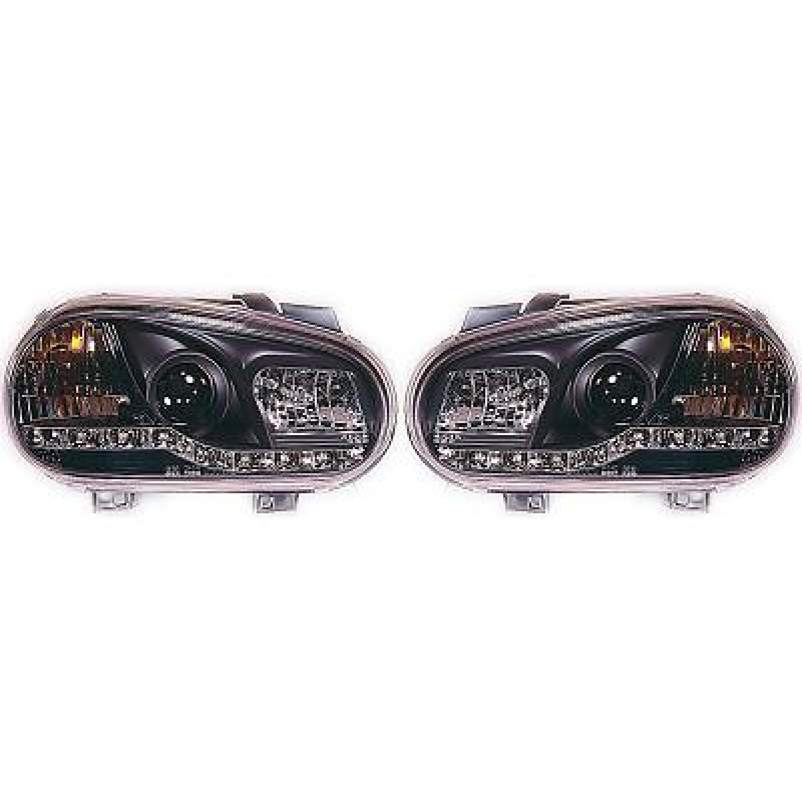 Jogo de faróis principais para Volkswagen Golf IV 97-03