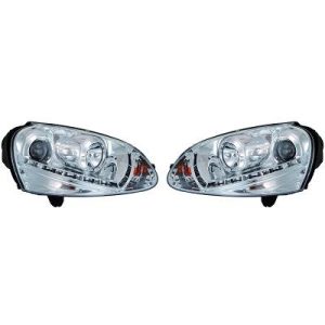 Jogo de faróis principais para Volkswagen Golf V/VI Carrinha 07-09