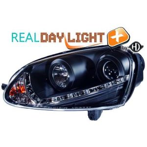 Jogo de faróis principais para Volkswagen Golf V/VI Carrinha 07-09