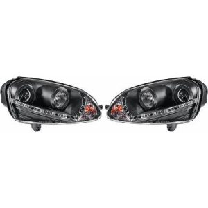 Jogo de faróis principais para Volkswagen Golf V/VI Carrinha 07-09