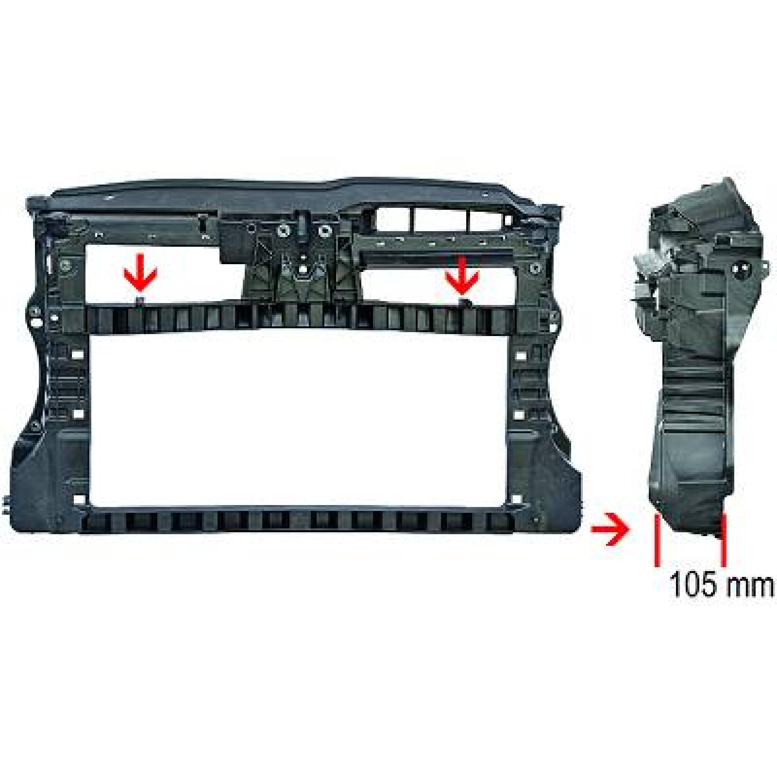 Revestimento dianteiro para Volkswagen Golf VI Carrinha 09-13