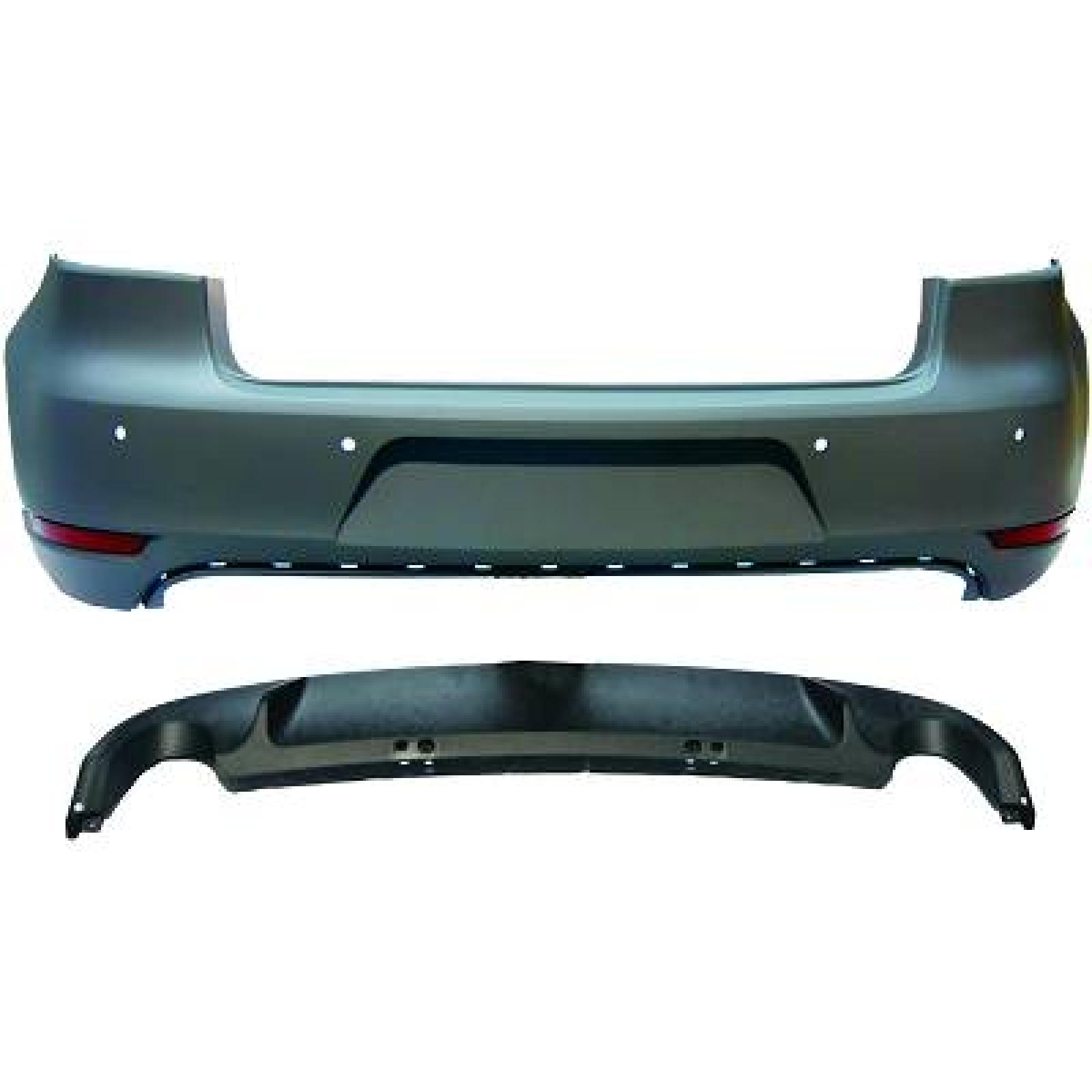 Pára-choques Traseiro para Volkswagen Golf VI Berlina 08-12