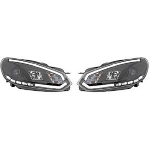 Jogo de faróis principais para Volkswagen Golf VI Berlina 08-12