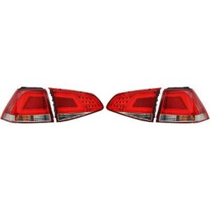 Jogo de farolins traseiros para Volkswagen Golf VII Berlina 12-17