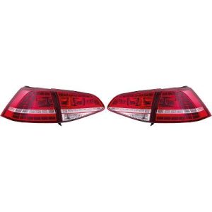 Jogo de farolins traseiros para Volkswagen Golf VII Berlina 12-17