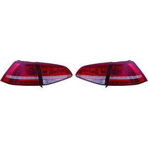 Jogo de farolins traseiros para Volkswagen Golf VII Berlina 12-17