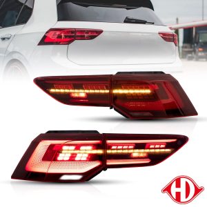 Jogo de farolins traseiros Traseiro para Volkswagen Golf VIII Berlina 20->>