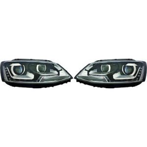 Jogo de faróis principais para Volkswagen Jetta VI 11-18