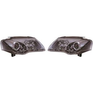 Jogo de faróis principais para Volkswagen Passat Berlina/Komb. 05-10