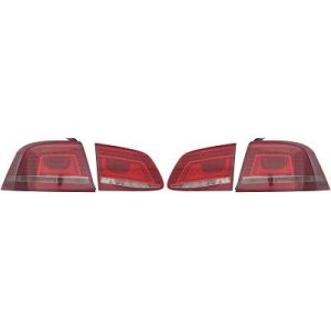 Jogo de farolins traseiros para Volkswagen Passat Berlina/Carrinha 10->>
