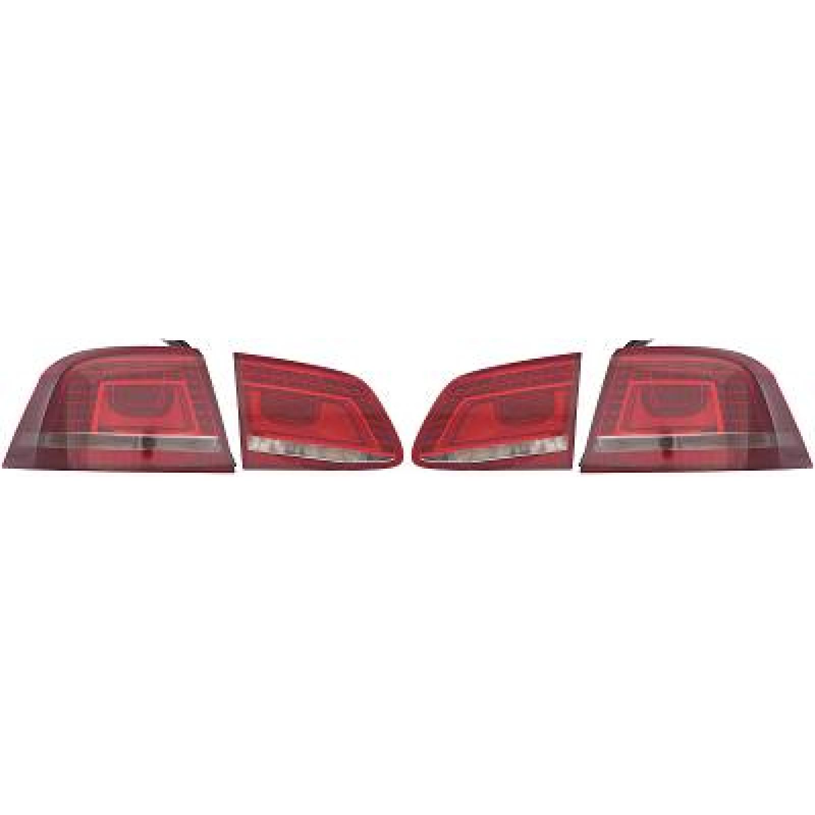 Jogo de farolins traseiros para Volkswagen Passat Berlina/Carrinha 10->>